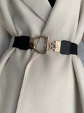 Buy SHEIN 1pc Women's Fashionable Elastic Waist Belt With Round Buckle For Dress Or Skirt in Pakistan