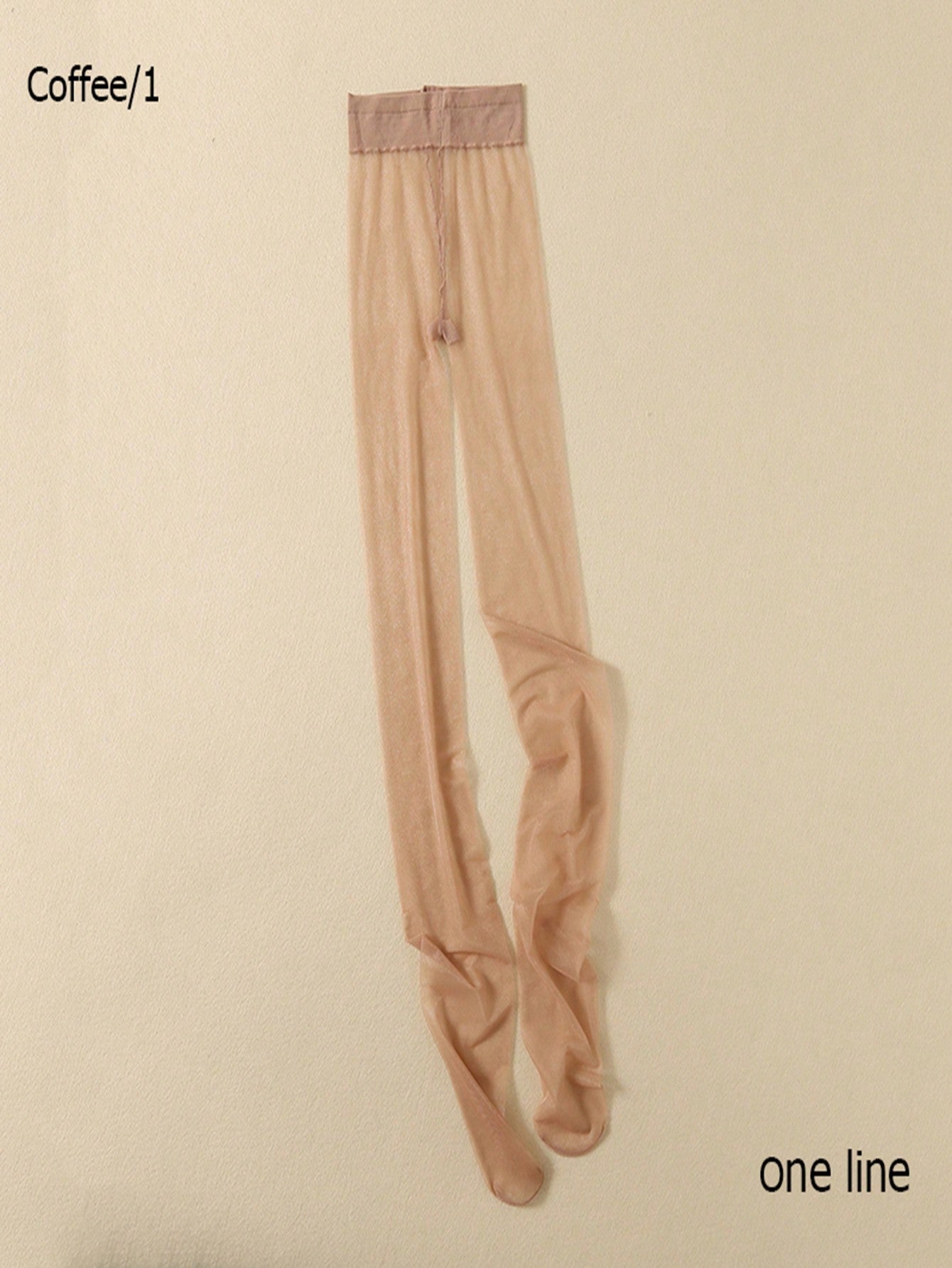 Buy SHEIN 1pc Women's Sexy Oil Glossy Ultra-thin Transparent Pantyhose With Reinforced Toe & Anti-fray Design For Daily Wear in Pakistan