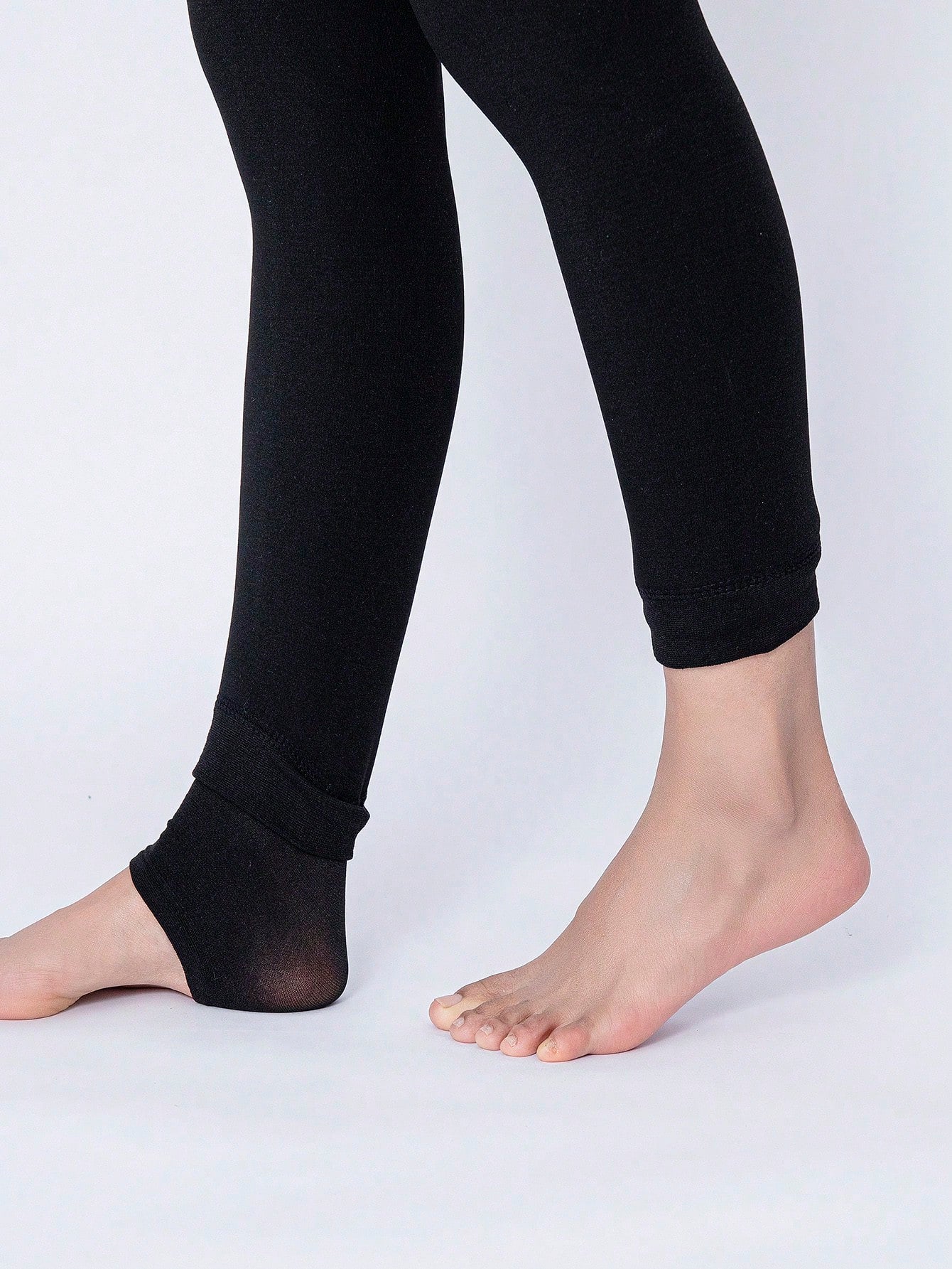 Buy SHEIN 1pc Women's Thickened Velvet Warm Tights, Autumn And Winter Black Trousers And Leggings in Pakistan