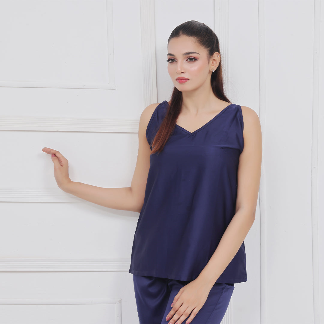 Buy Silk Sleeveless Pj Suit - Dream Silk in Pakistan