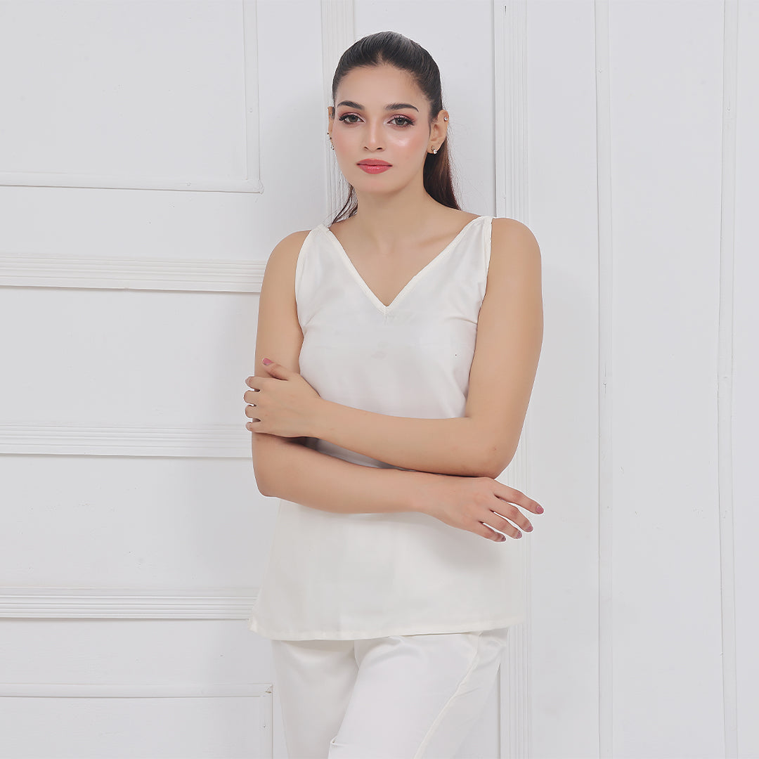 Buy Silk Sleeveless Pj Suit - Dream Silk in Pakistan