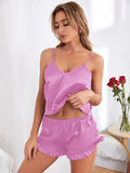 Buy Florea ~ Silk Cami With Shorts ~ Pink in Pakistan