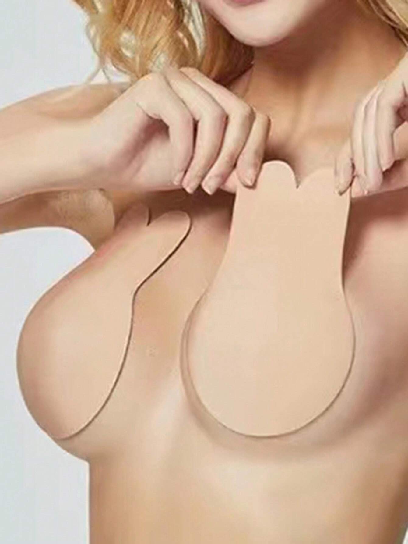 Buy SHEIN 2pcs Reusable Rabbit Ear Nipple Covers, Invisible Silicone in Pakistan