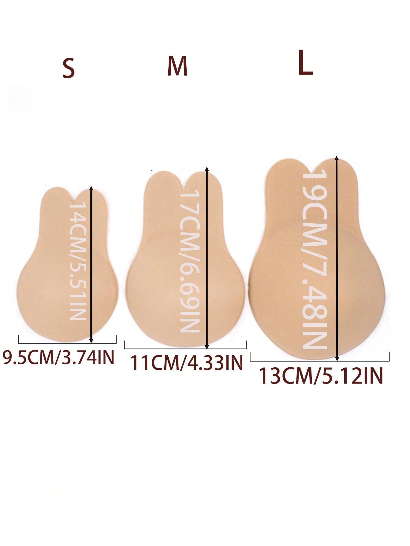 Buy SHEIN 2pcs Reusable Rabbit Ear Nipple Covers, Invisible Silicone in Pakistan