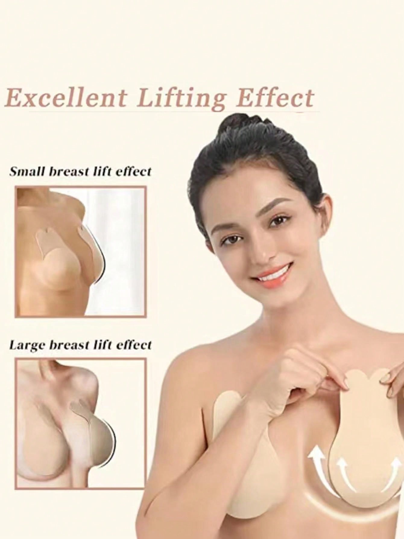 Buy SHEIN 2pcs Reusable Rabbit Ear Nipple Covers, Invisible Silicone in Pakistan