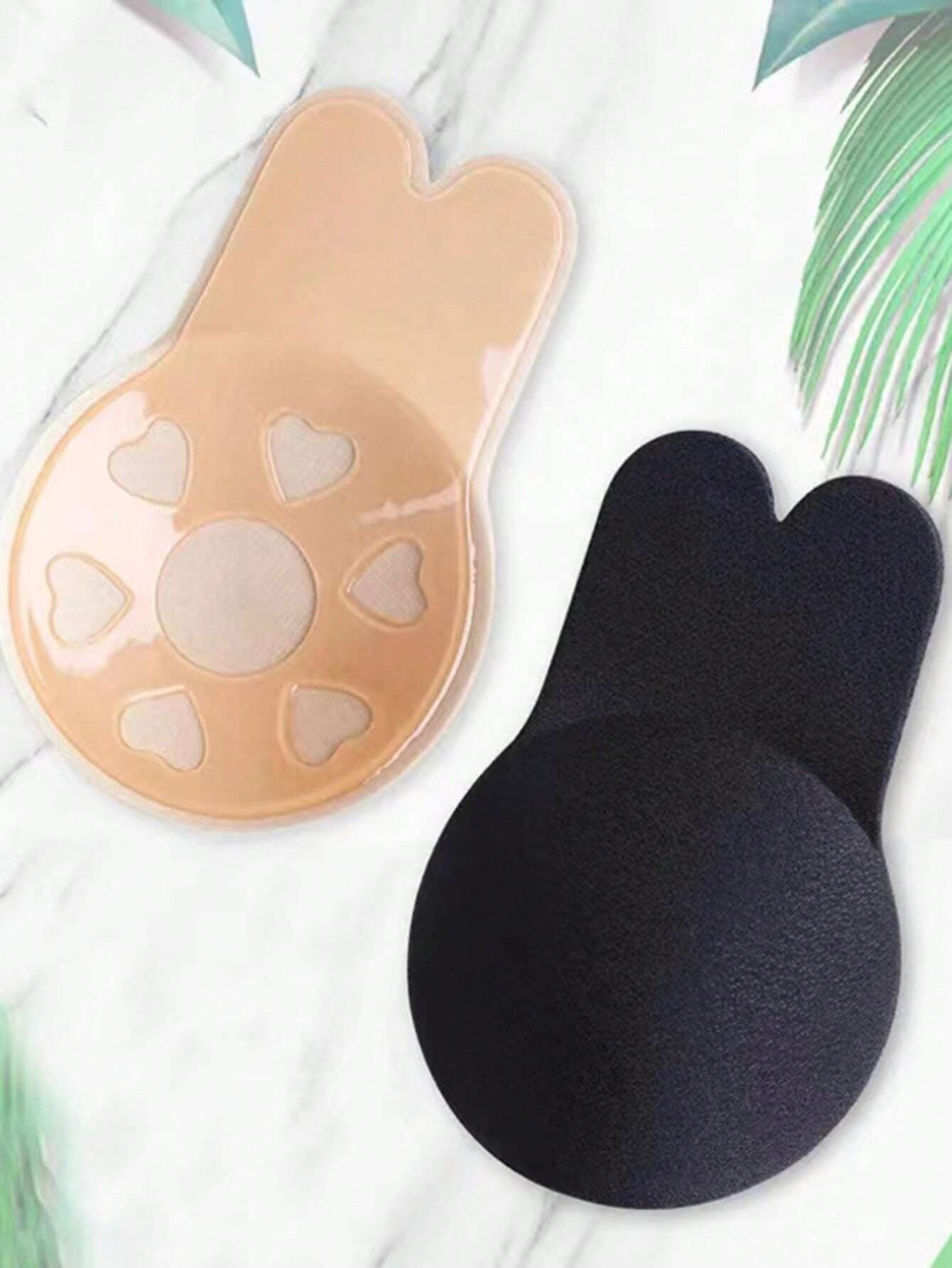 Buy SHEIN 2pcs Reusable Rabbit Ear Nipple Covers, Invisible Silicone in Pakistan