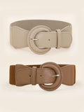 Buy SHEIN 2pcs Simple Wide Belt Set in Pakistan