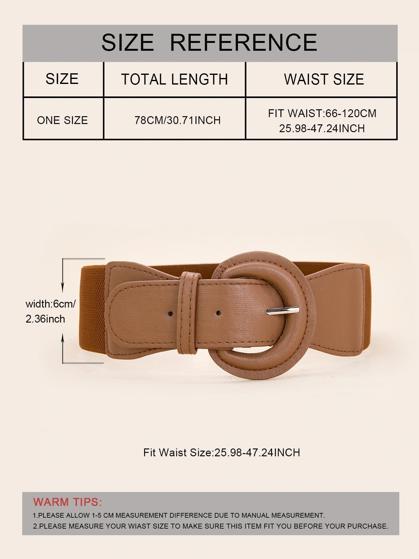 Buy SHEIN 2pcs Simple Wide Belt Set in Pakistan