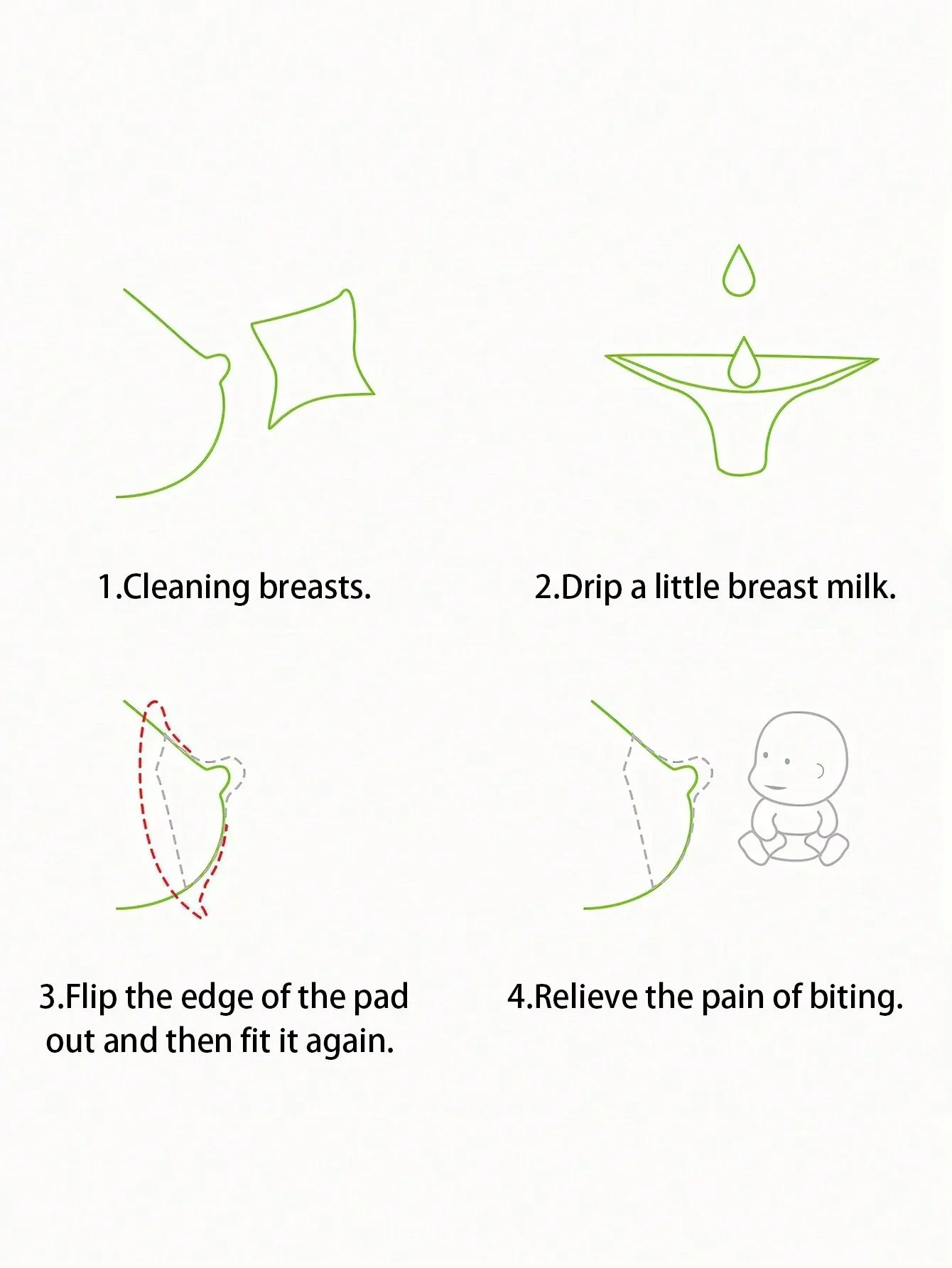 Buy 2pcs/set Protection Shell For Nipple/ Silicone Nipple Shield For Mother's Areola Protection in Pakistan