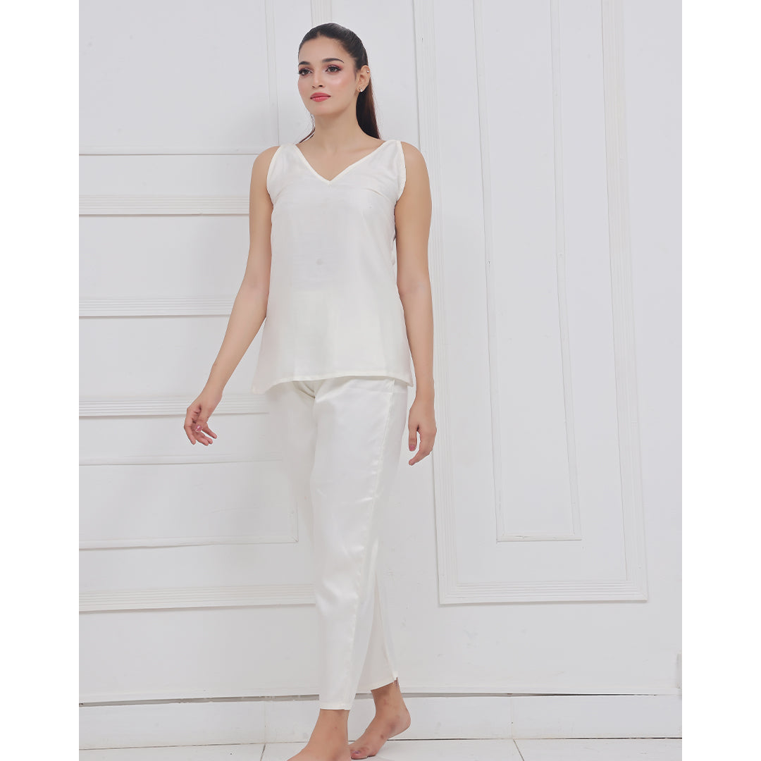 Buy Silk Sleeveless Pj Suit - Dream Silk in Pakistan