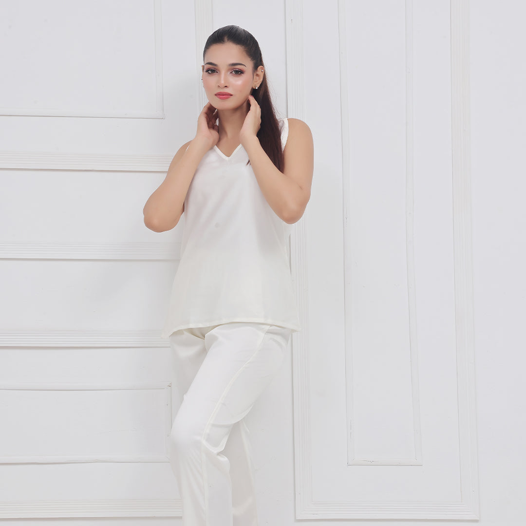 Buy Silk Sleeveless Pj Suit - Dream Silk in Pakistan