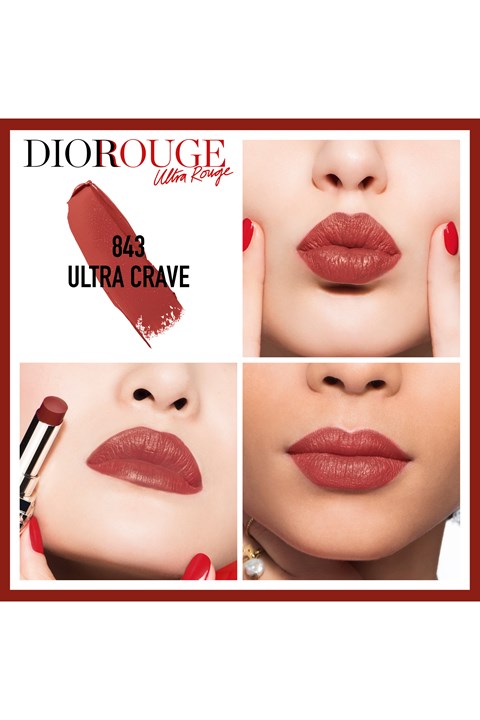 Buy Dior Rouge Ultra Rouge Hydra Lipstick - 843 Ultra Crave in Pakistan