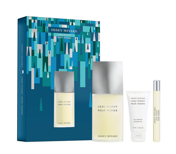 Buy Issey Miyake L'eau D Issey Men 3s Set(Edt 125ml+S/Gel+15ml Mini) in Pakistan