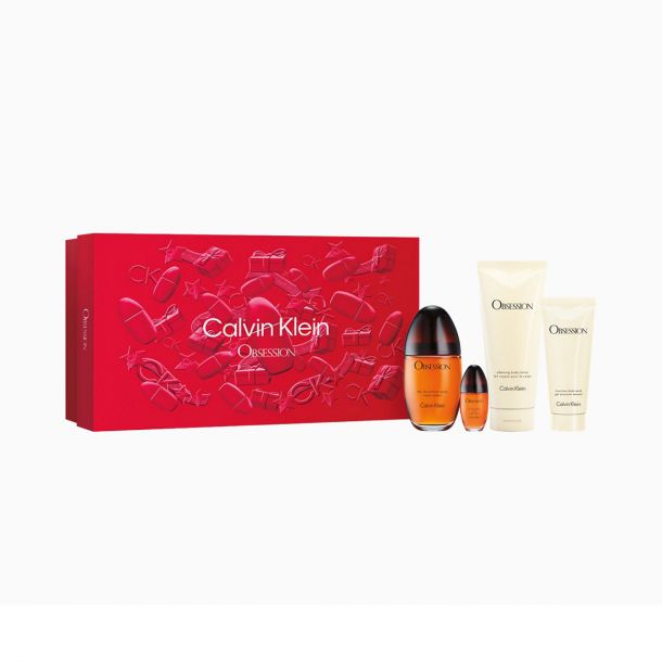 Buy Calvin Klein Obsession Women (Edp 100ml + 15ml Mini + 200ml B/L + 100m S/G) 4pcs Gift Set in Pakistan