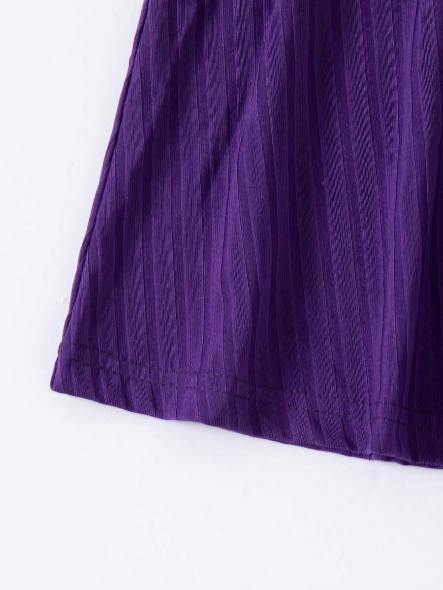 Buy SHEIN 3pcs Baby Girls Floral Print Solid Ribbed Button Camisole Dress Set in Pakistan