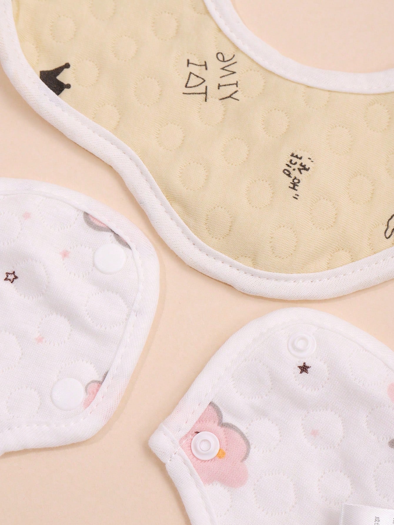 Buy SHEIN 3pcs Baby Random Crown & Cloud Pattern Bib in Pakistan