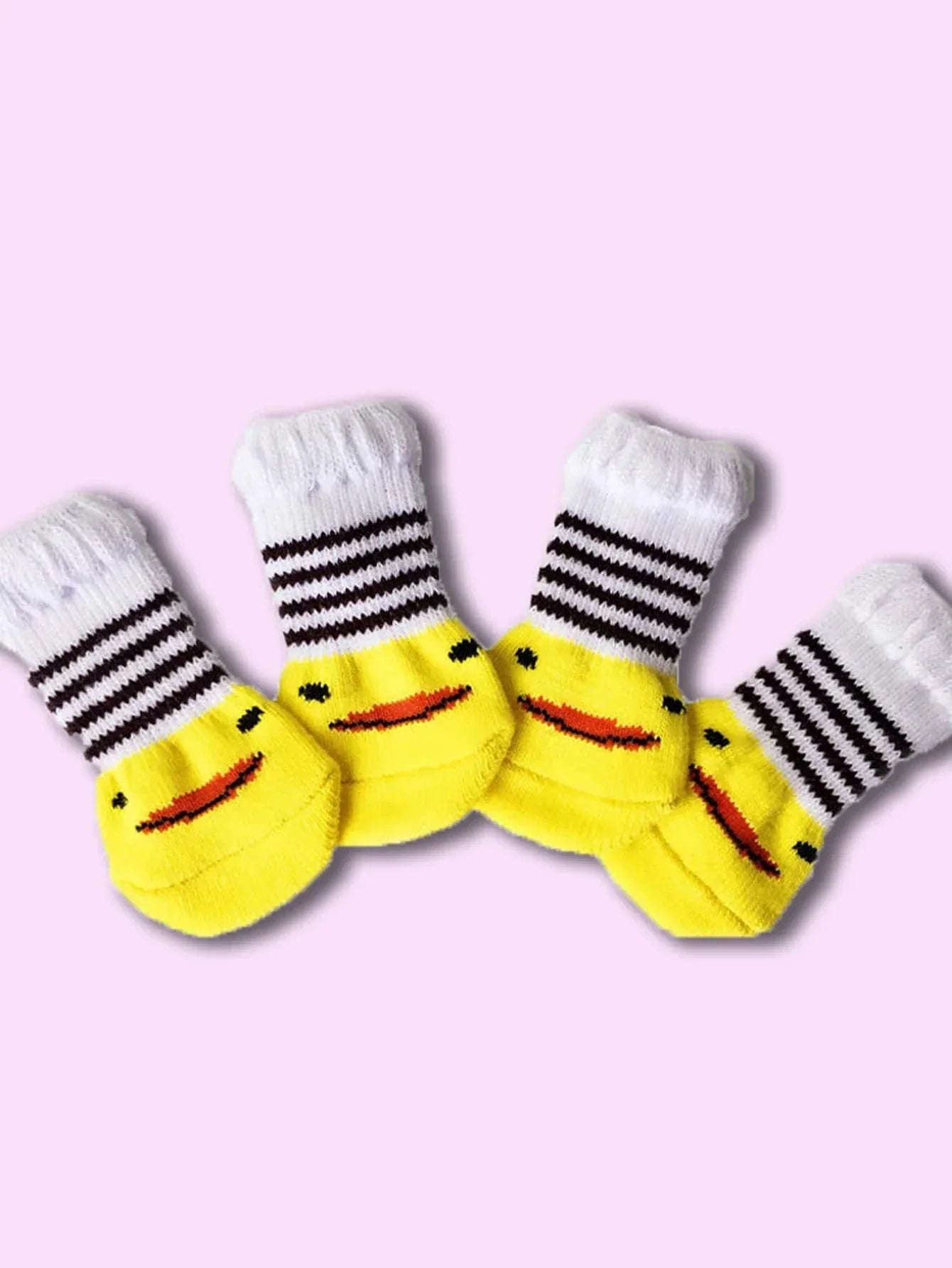 Buy SHEIN 4pcs/Pack Pet Anti-Slip Shoes Socks, Note: The Socks Size Is Slightly Smaller in Pakistan