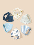 Buy SHEIN 4pcs/Pack Random Pattern Baby Bibs & Drool Bandanas in Pakistan