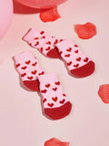 Buy SHEIN 4pcs Heart Pattern Pet Socks in Pakistan
