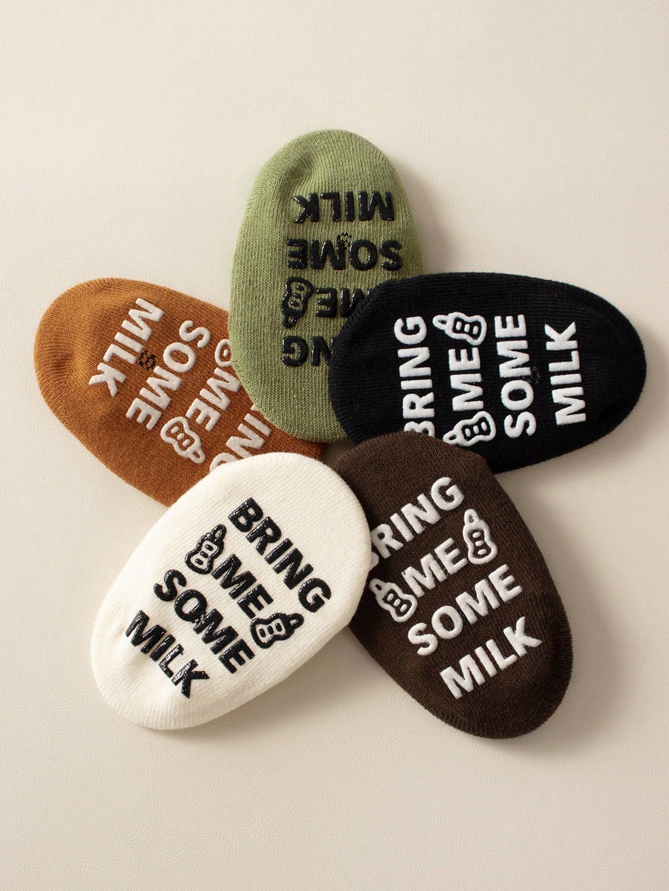 Buy SHEIN 5pairs Infant Socks Anti-Slip Silicone Grip Hidden Socks, Breathable Sports Ankle Socks For Daily Wear in Pakistan