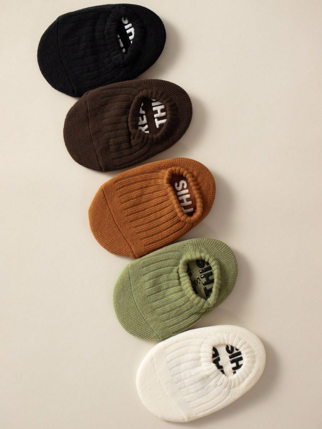 Buy SHEIN 5pairs Infant Socks Anti-Slip Silicone Grip Hidden Socks, Breathable Sports Ankle Socks For Daily Wear in Pakistan