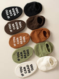 Buy SHEIN 5pairs Infant Socks Anti-Slip Silicone Grip Hidden Socks, Breathable Sports Ankle Socks For Daily Wear in Pakistan