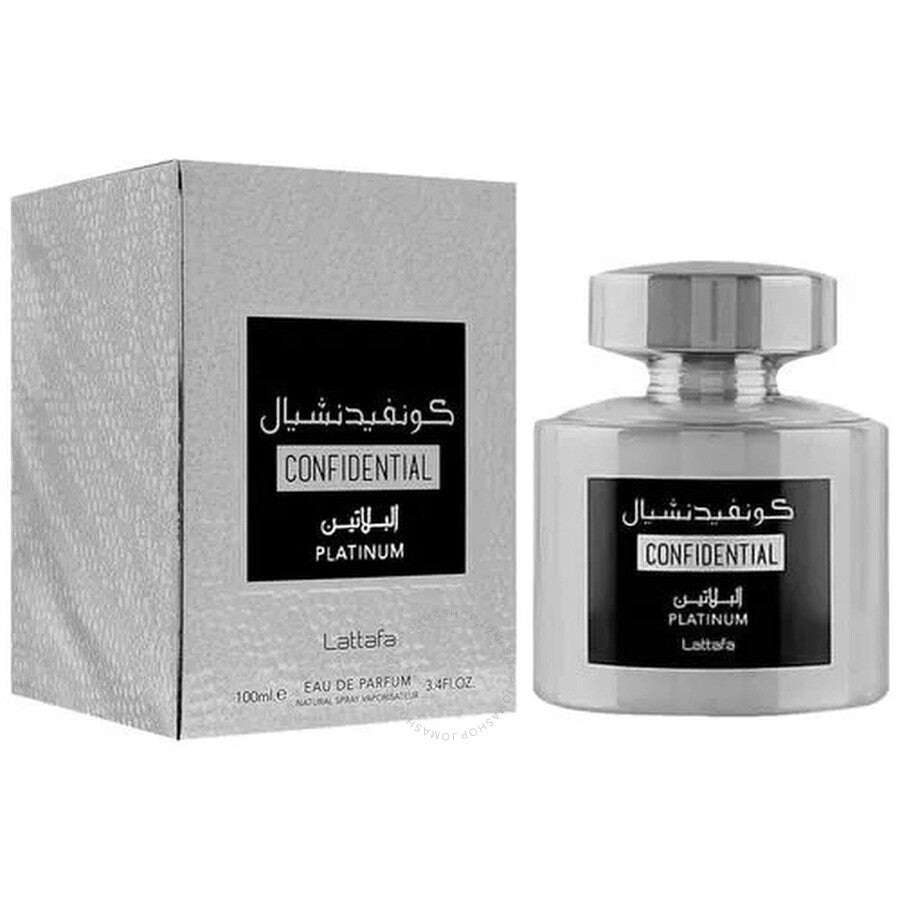 Buy Lattafa Unisex Confidential Platinum EDP Perfume 100ML in Pakistan