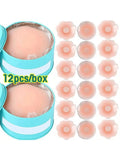 Buy SHEIN 6pcs/12pcs Reusable Silicone Breast Petals, Invisible Bra Free, No Show Nipple Covers For Women in Pakistan
