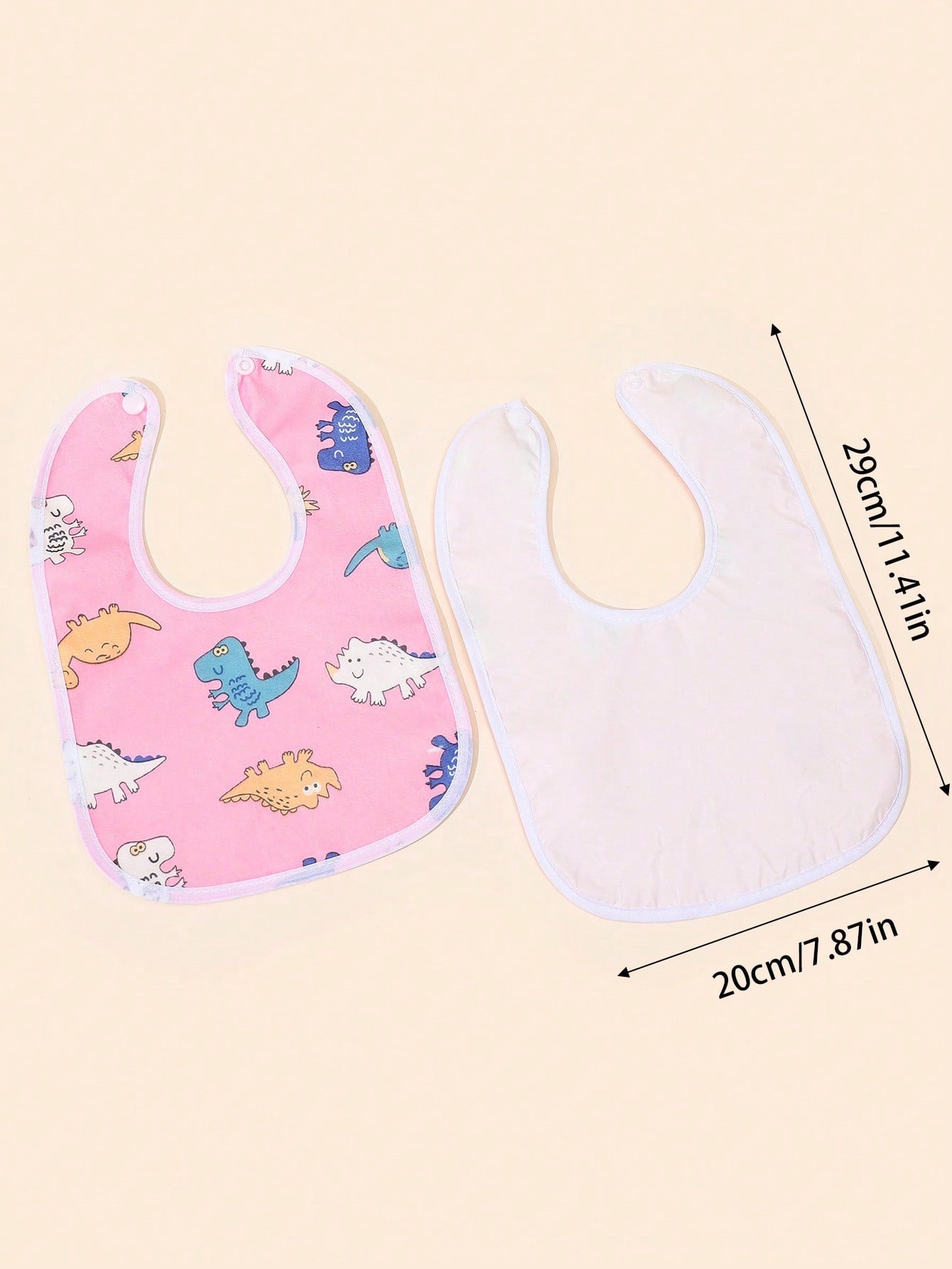 Buy SHEIN 6pcs Baby Cartoon Rabbit & Dinosaur Pattern Bib For All Season in Pakistan
