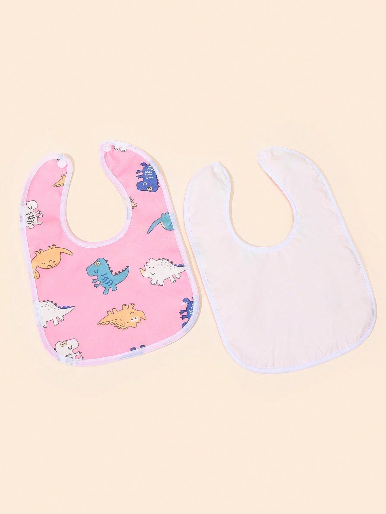 Buy SHEIN 6pcs Baby Cartoon Rabbit & Dinosaur Pattern Bib For All Season in Pakistan