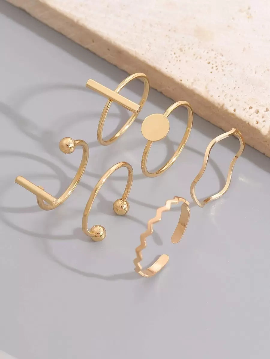 Buy SHEIN 6pcs Ball Decor Ring in Pakistan