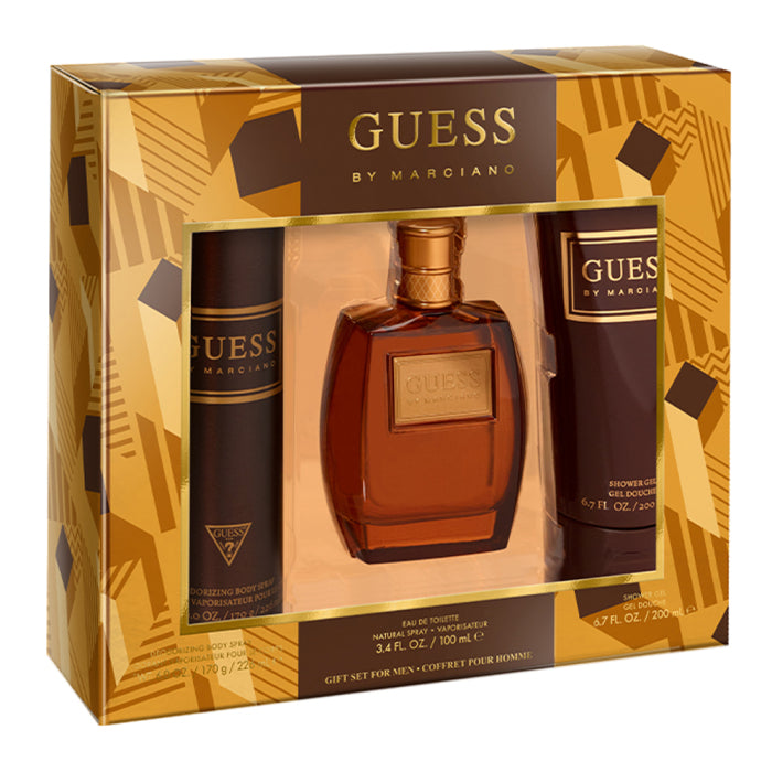 Buy Guess By Marciano Men 3s Set (Edt 100ml+Sg 200ml+B/S 226ml) in Pakistan
