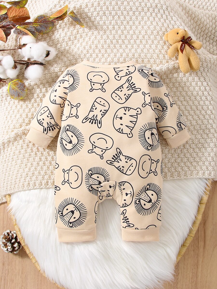 Buy SHEIN Baby Boy Cartoon Graphic Jumpsuit in Pakistan