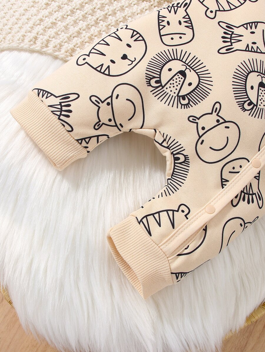 Buy SHEIN Baby Boy Cartoon Graphic Jumpsuit in Pakistan