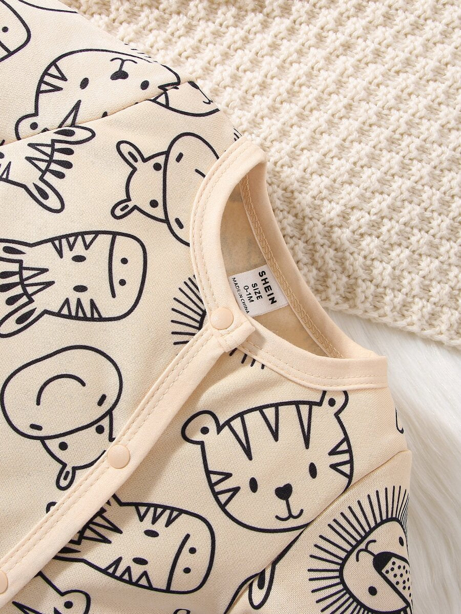 Buy SHEIN Baby Boy Cartoon Graphic Jumpsuit in Pakistan