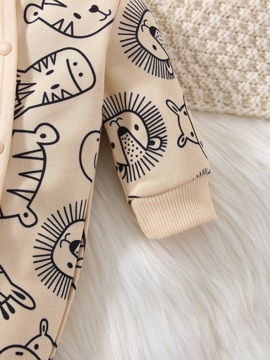 Buy SHEIN Baby Boy Cartoon Graphic Jumpsuit in Pakistan