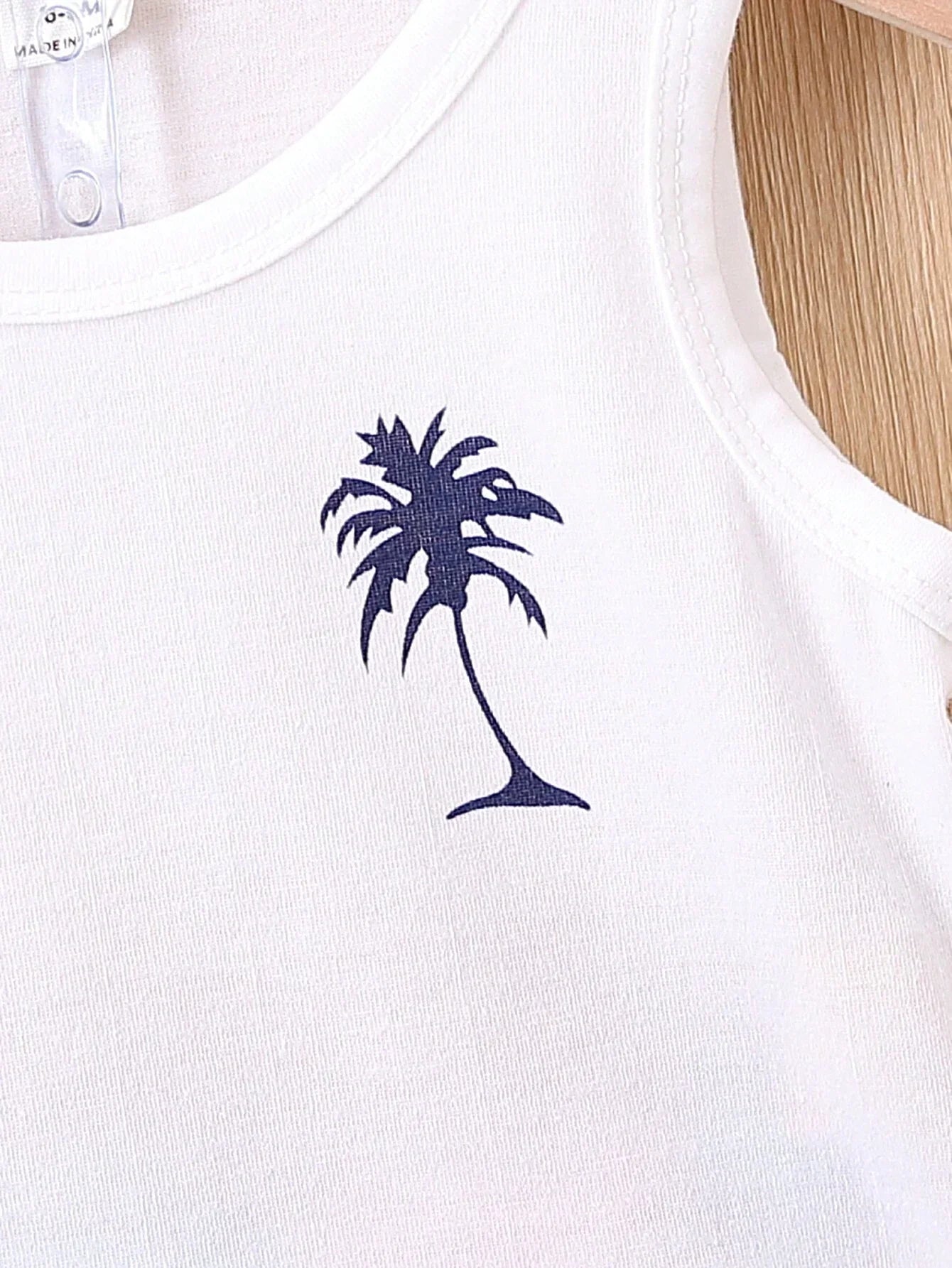 Buy SHEIN Baby Boy Coconut Tree Print Tank Top & Shorts in Pakistan