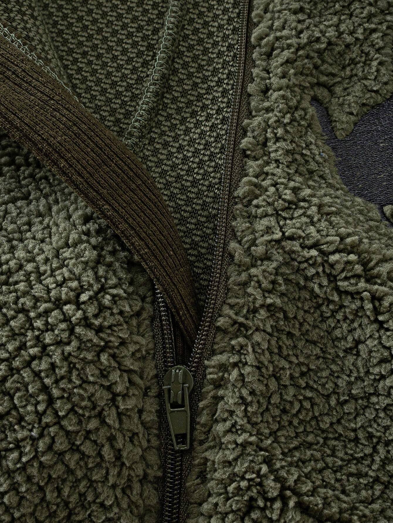 Buy SHEIN Baby Boys Winter Fleece Dinosaur Jumpsuit Outerwear in Pakistan