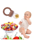 Buy SHEIN Baby Fruit Feeder Pacifier, Silicone Teething Toy With Handle, Infant Food Feeder For Fresh Fruits, Vegetables, Ice Chips, Dusty Pink in Pakistan