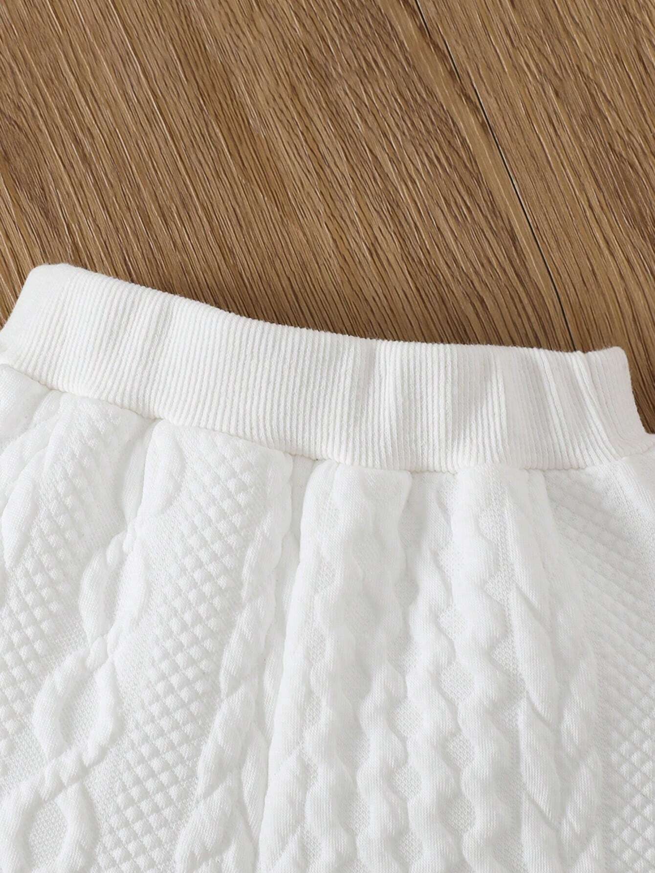 Buy SHEIN Baby Girl Fuzzy Trim Hooded Bodysuit & Sweatpants in Pakistan