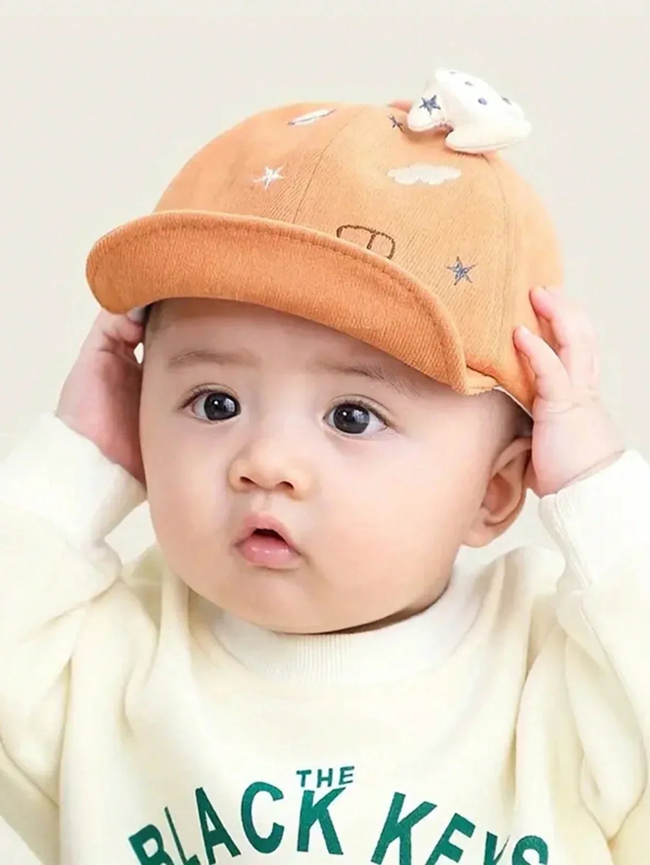 Buy SHEIN Baby Hat, Cute Car Graphic Soft Brim Baseball Cap For Toddler Boys & Girls in Pakistan