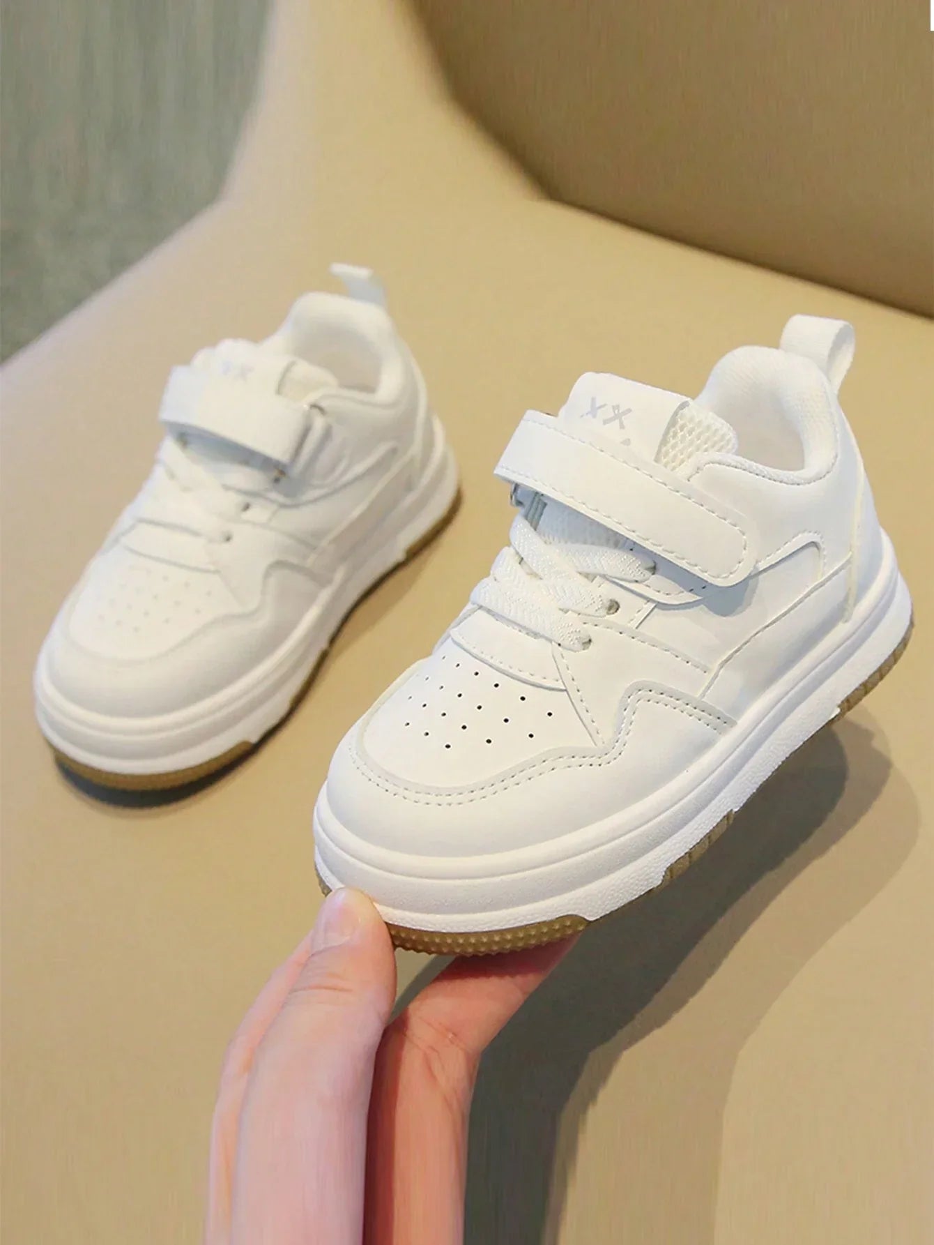 Buy SHEIN Baby Sneakers Children's Casual White Shoes For Spring And Autumn Seasons in Pakistan