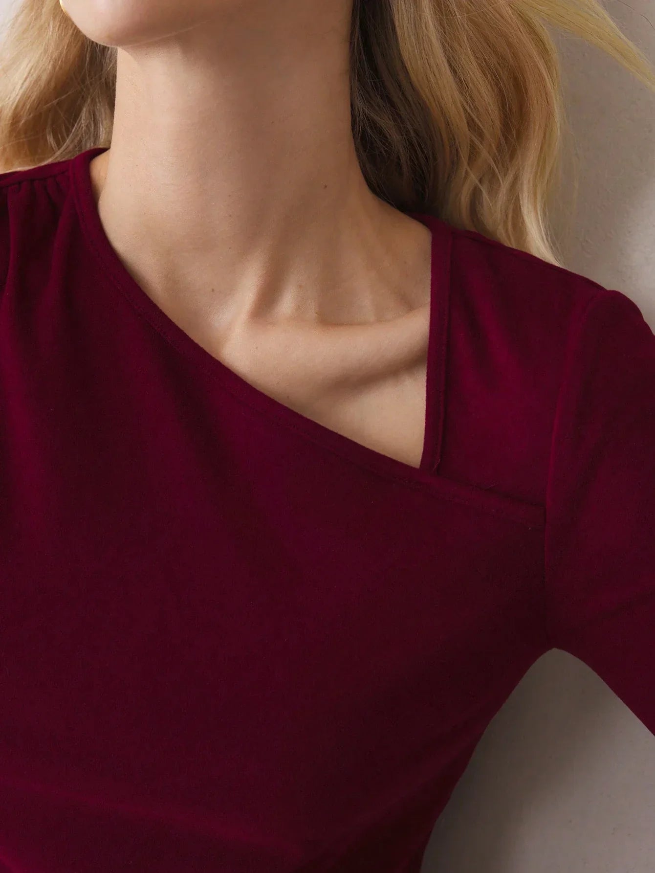 Buy SHEIN BizChic Red Set Long Sleeve T-Shirt And Maxi Skirt in Pakistan