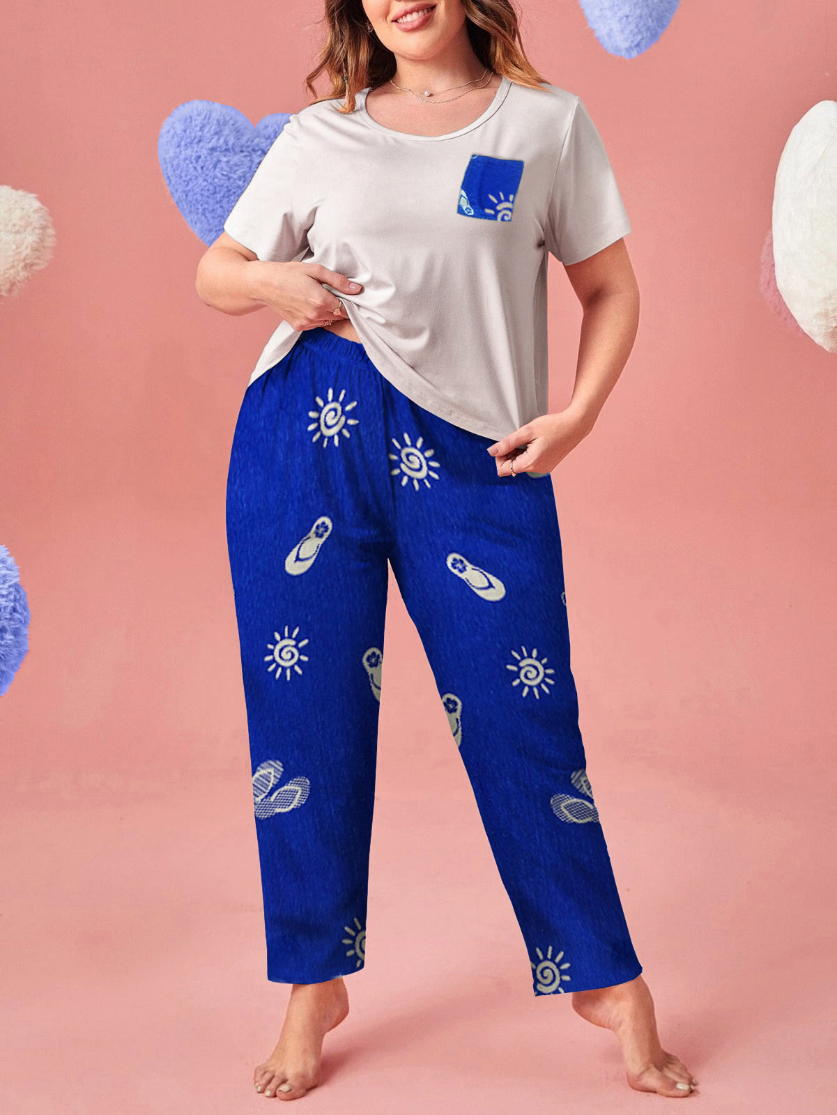 Buy Florea - Printed Cotton PJ Set - N-3 in Pakistan