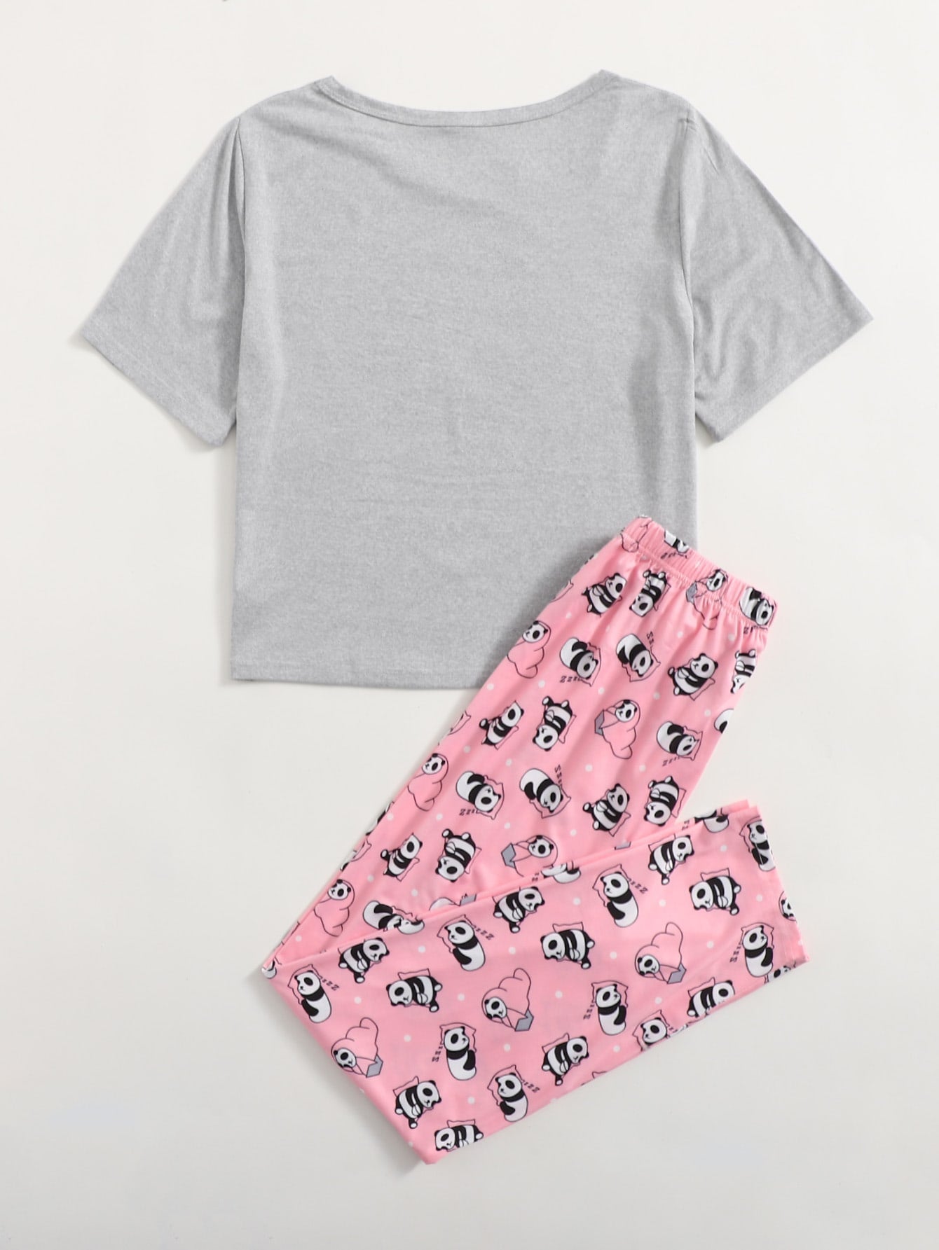 Buy SHEIN Cartoon Panda Print Pyjama Set in Pakistan