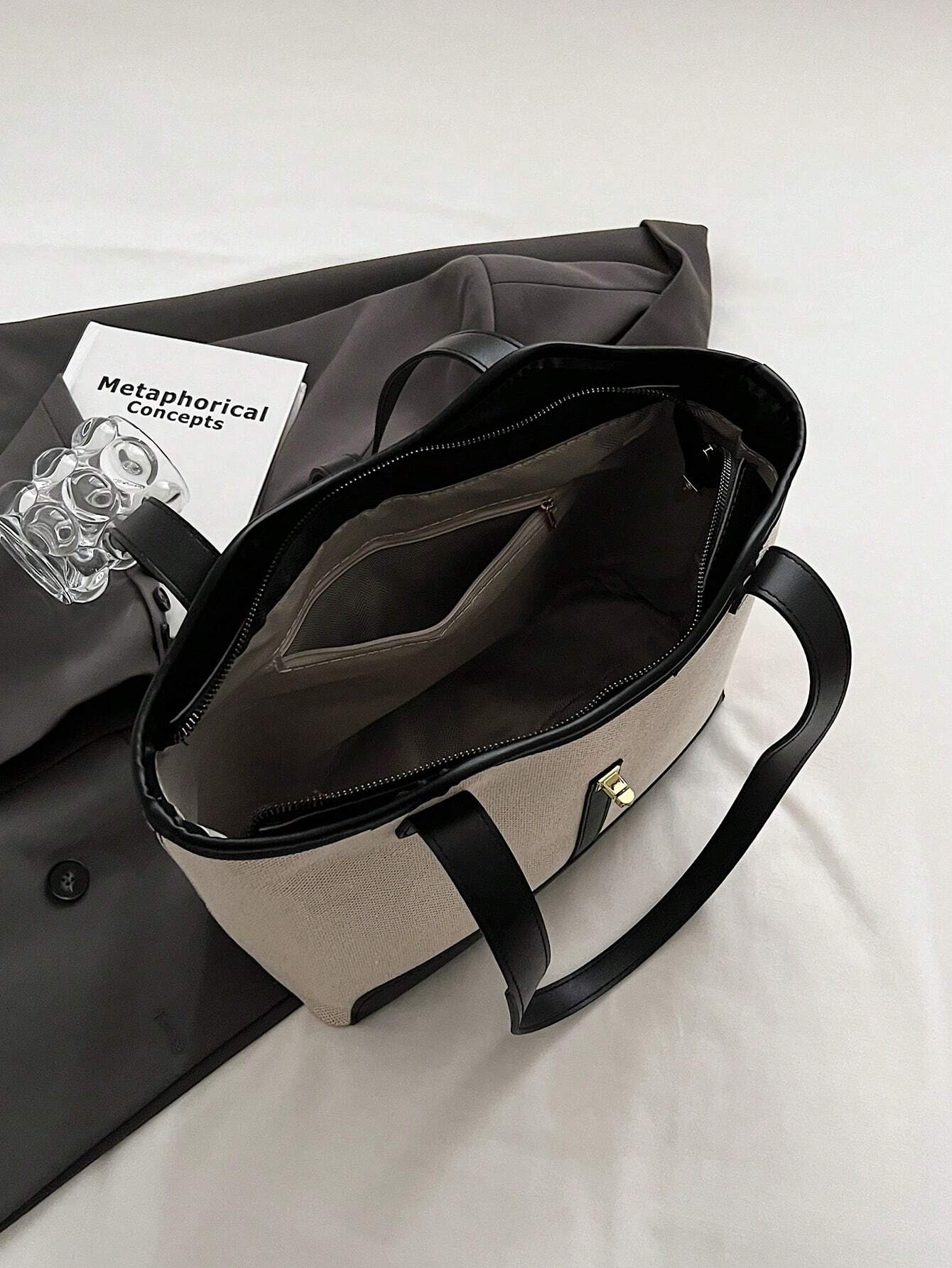 Buy SHEIN Casual Business Large Capacity Foldable Backpack With Double Shoulder Strap And Shoulder Tote Bag in Pakistan