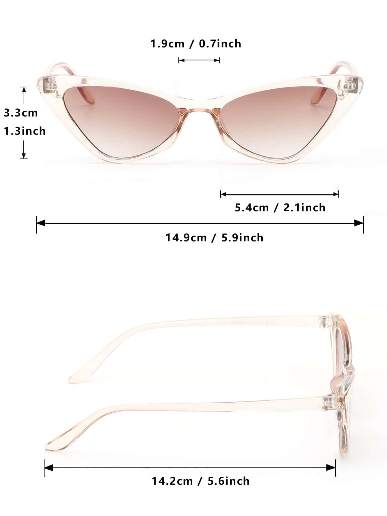 Buy SHEIN Cat Eye Design Fashion Glasses in Pakistan
