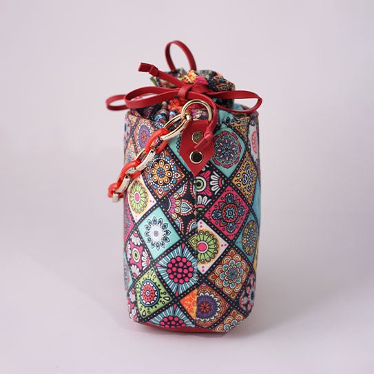 Buy Cosmart Chelsea Potli Bag - Red Multicolor in Pakistan
