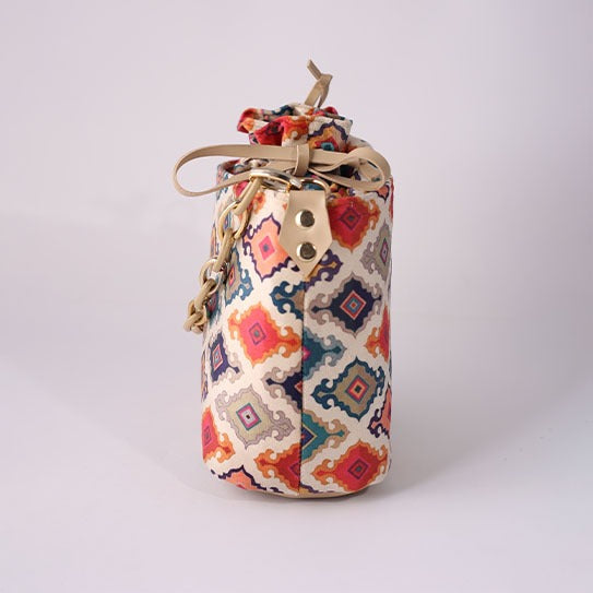 Buy Cosmart Chelsea Potli Bag - White Multicolor in Pakistan