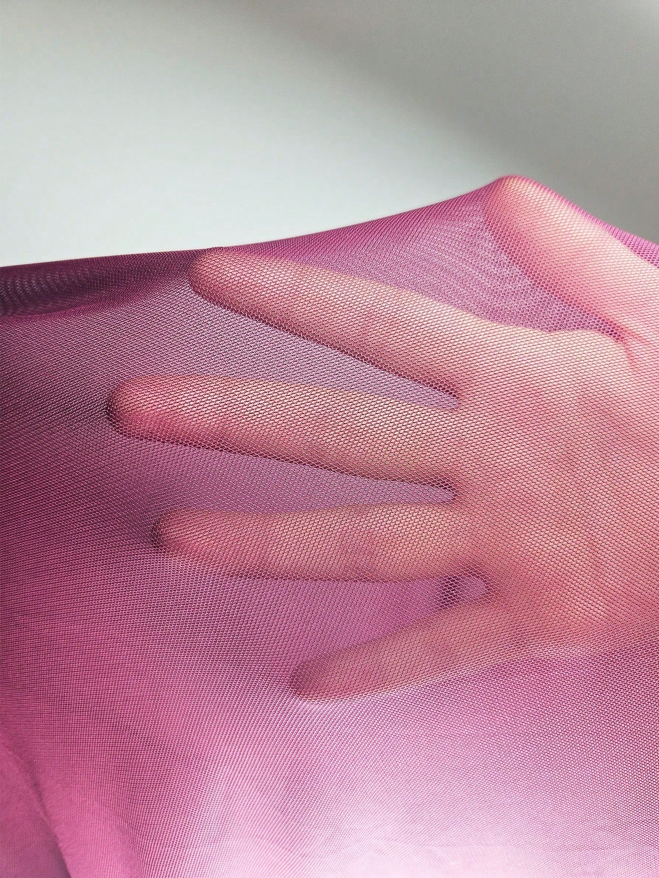 Buy SHEIN Contrast Lace Appliques Detail Mesh Cami Nightdress in Pakistan